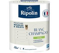 Peinture meuble et objet - Blanc champagny - Satiné - Ripolin - 1L