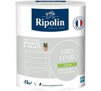 Peinture Meuble et Objet Gris Lomé, Satiné, Ripolin, 1L