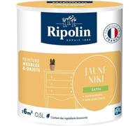 Peinture Meuble et Objet, Jaune Niki, Satiné, Ripolin, 0.5L