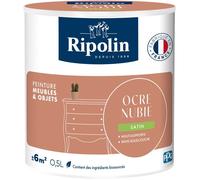 Peinture meuble et objet - Ocre nubie - Satiné - Ripolin - 0,5L