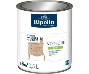 Peinture Meuble et Objet, Satin Incolore, Satiné, Ripolin, 0.5L