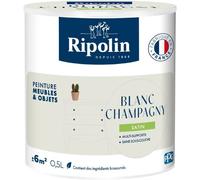 Peinture Meubles & Objets Satiné 0,5L Blanc champagny réf. 96587223