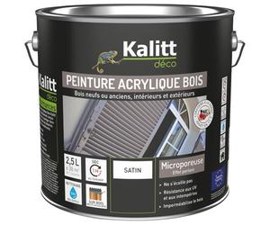 Peinture microporeuse 2,5 L Extérieur Bois Satin - Gris Anthracite