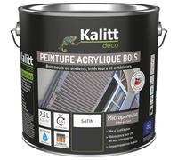 Peinture microporeuse 2,5 L Extérieur Bois Satin - Vert Basque