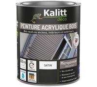 Peinture microporeuse 500 ml Extérieur Bois Satin - Noir