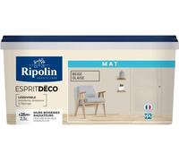 Peinture Monocouche Ripolin Esprit Déco, Beige Glaise Mat, 2.5L, Murs, Boiseries, Radiateurs