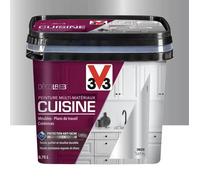 Peinture Multi-Matériaux Cuisine V33 Déco LAB Inox Satin 0,75 L