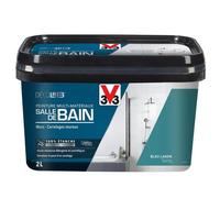 Peinture Multi-Matériaux Salle de bain V33 Deco Lab Bleu lagon 2 L
