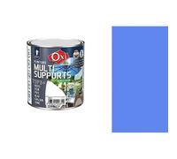 Peinture multi supports bois fer alu galva zinc pvc métaux Bleu lavande 0.5L OXI direct sans sous couche