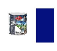 Peinture multi supports bois fer alu galva zinc pvc métaux Bleu vif 0.5L OXI direct sans sous couche
