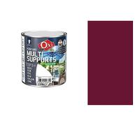 Peinture multi supports bois fer alu galva zinc pvc métaux Marron brun 0.5L OXI direct sans sous couche