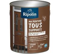 Peinture Multi-Supports Châtaigner RAL 8007 Mat Ripolin 2L