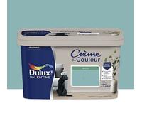 Peinture multi-supports Dulux Valentine Crème de Couleur Satin Vert jade 2,5 L