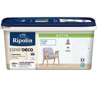 Peinture Multi-Supports RIPOLIN, Blanc Lenk, Satin, 2.5 L