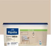 Peinture Multi-Supports Ripolin Esprit Déco, Lin Satin, 2.5L, Monocouche, Murs, Boiseries, Radiateurs