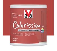 Peinture Multi-supports V33 Colorissim Satin Rouge caprice 0,5 L