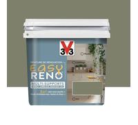 Peinture Multi-Supports V33 Easy Réno Vert kaki 0,75 L