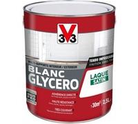 V33 Peinture glycéro blanche multi-supports satinée, BLANC GLYCERO 2,5L