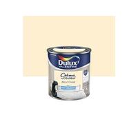 Peinture mur boiserie mat, DULUX VALENTINE Crème de couleur, blanc cassé, 0.5 litre