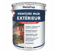 Peinture Mur Exterieur - Pot 15 L - Metaltop - 5008 - Bleu gris