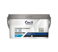Peinture murale acrylique mate blanche 5L Cecil Professional