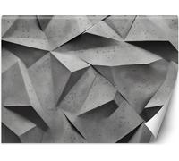 Peinture murale grande forme abstraite 3D papier peint mural 300x210 cm couleur Gris thème 3D & géométrique