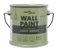 Peinture murale intérieure - vidaXL - 2,5 l - Vert Clair - Surface lavable - Formule à base d'eau