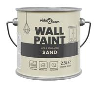 Peinture murale intérieure - vidaXL - Sable - 2 5 l - Surface lavable - Formule à base d'eau - Excellente couverture