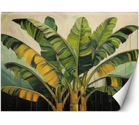 Peinture murale XXL feuilles de bananier nature papier peint mural 400x280 cm couleur Vert thème Nature et botanique