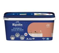 Ripolin – Peinture Intérieure Cuisine & Bain – Effet perlant, lessivable – Satin 2L Ocre Nubie