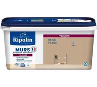 Peinture Murs, Boiseries & Radiateurs RIPOLIN, Beige Plage, Velours, 2.5 L