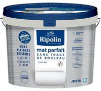 Peinture Murs & Plafonds RIPOLIN, Blanc Mat, 10 L, Technologie UNILISS