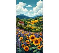 Peinture Numero fleur Peinture Acrylique Paint by Numbers 100x200cm x-413
