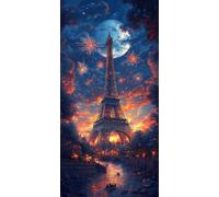 Peinture Numero La Tour de fer Peinture Acrylique 100x200cm x-398