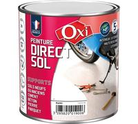 Peinture - OXI - Direct Sol Satin - 0,5 L - Blanc - Résistante et microporeuse