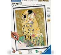 Peinture par Numéros CreArt Klimt The Kiss, Grand Format 30x40 cm, Dès 12 Ans, Ravensburger