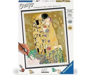 Peinture par Numéros CreArt Klimt The Kiss, Grand Format 30x40 cm, Dès 12 Ans, Ravensburger