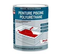 Peinture piscine béton, peinture polyuréthane pour piscine et bassin, étanche et souple, béton 2.5 litres Blanc