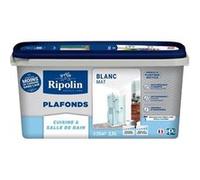 Peinture plafond acrylique RIPOLIN Xpro3 blanc mat 2,5 L pièces humides Blanc
