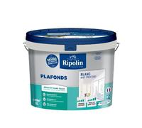 Peinture plafonds - Blanc mat - Sans trace - RIPOLIN - 10L