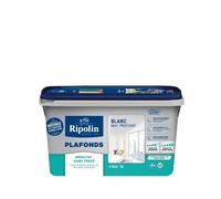 Peinture plafonds - Blanc mat - Sans trace - RIPOLIN - 5L