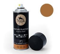 SOFOLK Peinture Plastique haute résistance pour auto, tableau de bord, garnitures de porte, pare-choc (12-MARRON CLAIR BRILLANT)