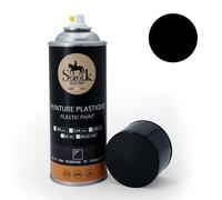 Peinture Plastique haute résistance : intérieur et extérieur SOFOLK - 01-NOIR BRILLANT - Aérosol 400ml