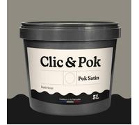 Peinture - POK - SATIN - Taupe Grisée - 5L - Satiné - Lessivable