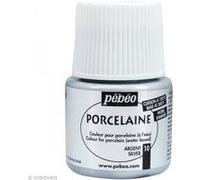 Peinture porcelaine P150 effet moiré - 45 ml Argenté G