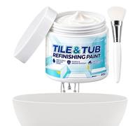 Peinture pour Baignoire et Carrelage Pâte à Rénover Imperméable à Faire | Kit réparation pour porcelaine Pour cuisine douche évier plan de travail carrelage mural maison