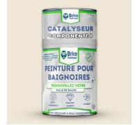 Peinture pour baignoire et salle de bain - BRICOSALVAJE - Beige - Satiné - 750ml