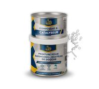 Peinture pour baignoire et salle de bain - BRICOSALVAJE - Blanc Hiver - Satiné - 750ml