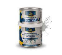 Peinture pour baignoire et salle de bain - BRICOSALVAJE - Gris Pierre Douce - Mat - 750ml