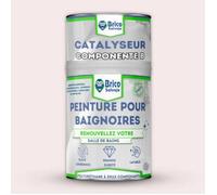 Peinture pour baignoire et salle de bain - BRICOSALVAJE - Rose Clair Marilyn - Satiné - 750ml
